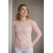 T-shirt Techty Honey Manches Longues - Rose Pâle