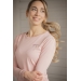 T-shirt Techty Honey Manches Longues - Rose Pâle