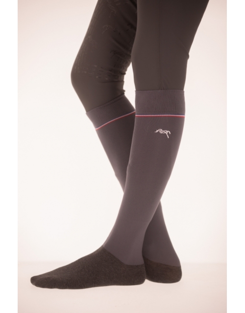 Luxe Riding Socks - Grey