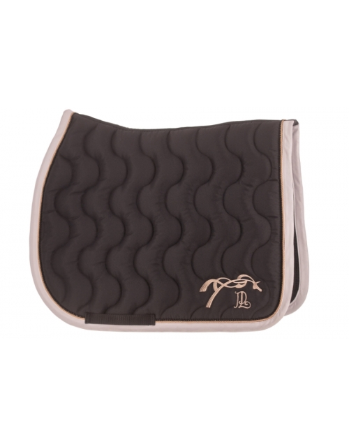 Diamant Saddle Pad - Black & Gold Pink