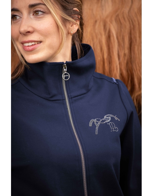 Veste Tweeny Strass - Marine