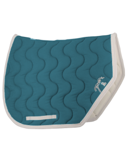 Point Sellier sport Saddle pad - Peacock blue & white