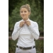 Anaïs long sleeves competition polo shirt - white