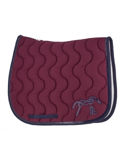 Classic Point Sellier Saddle Pad - Plum & Navy