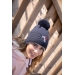 Timy Knitted Hat - Navy