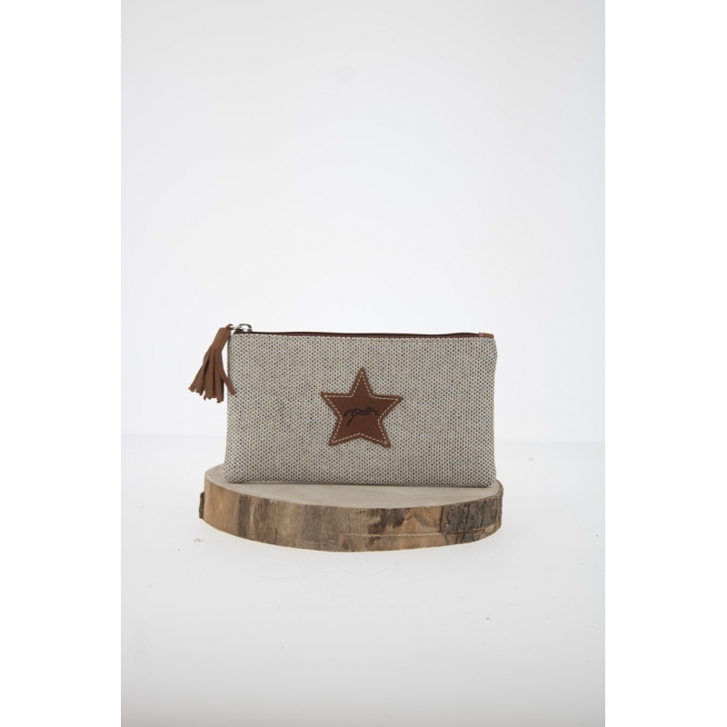 Trousse beige Ta main dans la Mienne