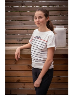 T-Shirt Poppylem Blanc Cassé - Enfant