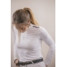 Long Sleeve Séville Mesh Show Polo Shirt - White