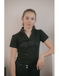Black Iliana Polo Shirt - Children