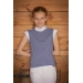 Blue Grey Séville Mesh Show Polo Shirt - Children