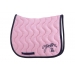 Classic Point Sellier Saddle Pad - Light Pink & Navy