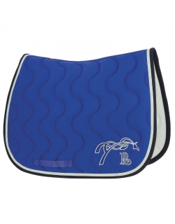 Tapis de selle Point Sellier Classique - Bleu Roi & Noir