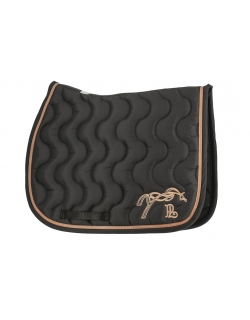 Classic Point Sellier Saddle Pad - Black & Caramel