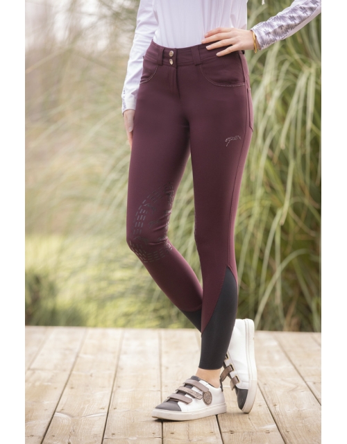 Pantalon d'Équitation Fun Stone - Prune