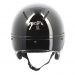 Pénélope by Freejump Helmet Short Visor - Glossy Black