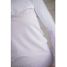 Debbie Long-Sleeve Show Polo Shirt - White & Pink