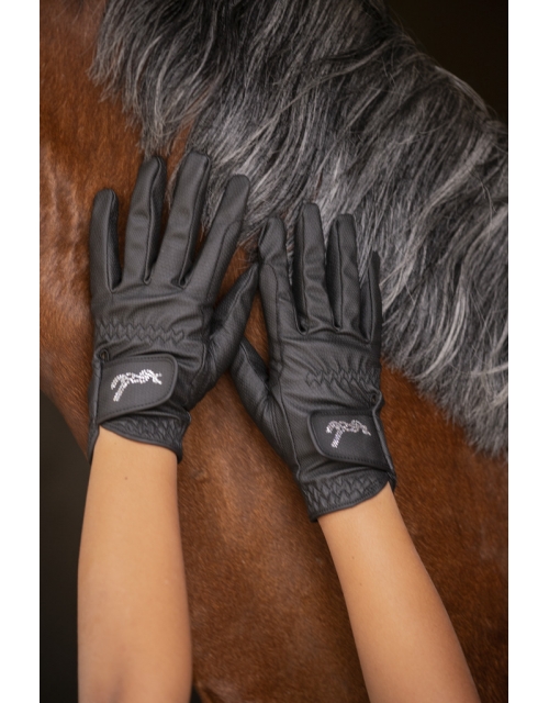 Eden by Pénélope Black Lyoni Riding Gloves - Children