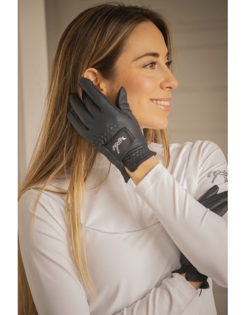 Lyoni Riding Gloves - Navy