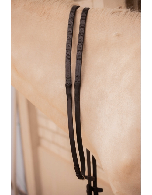 Symphonie Reins With Stops - Black